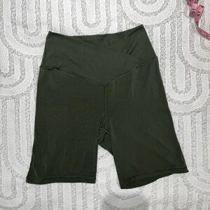 AERIE Real Me 7” inseam Bike Short - Olive